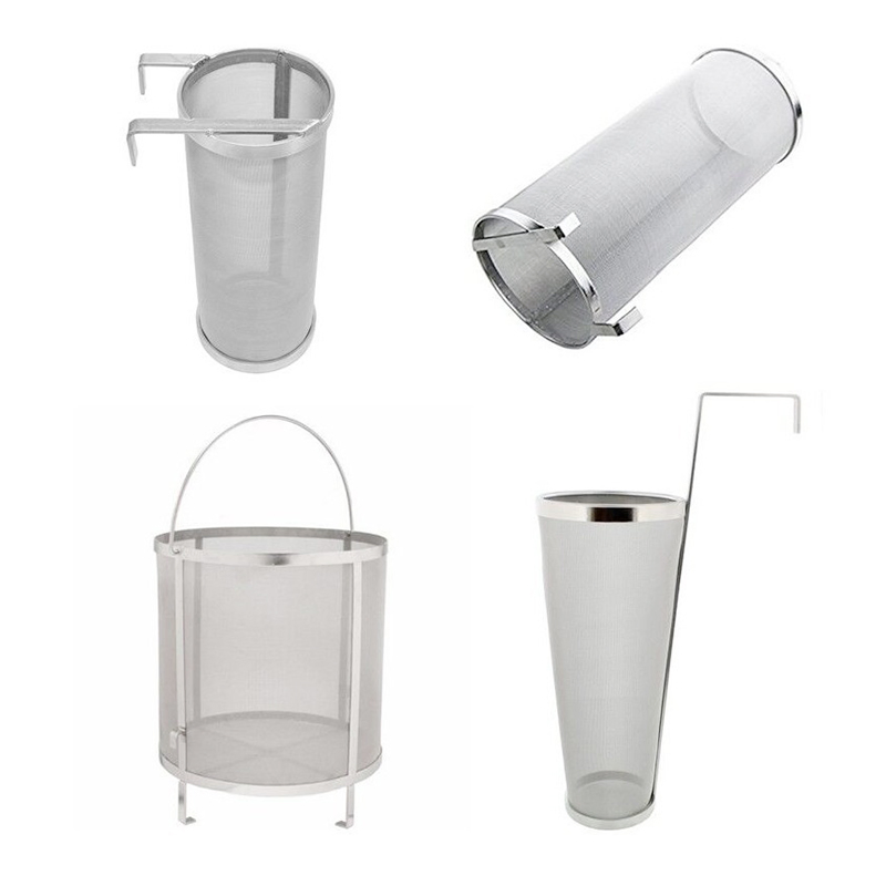304 Stainless Steel Beer Filter Cylinder Home Brewing Hanging Beer Barrel