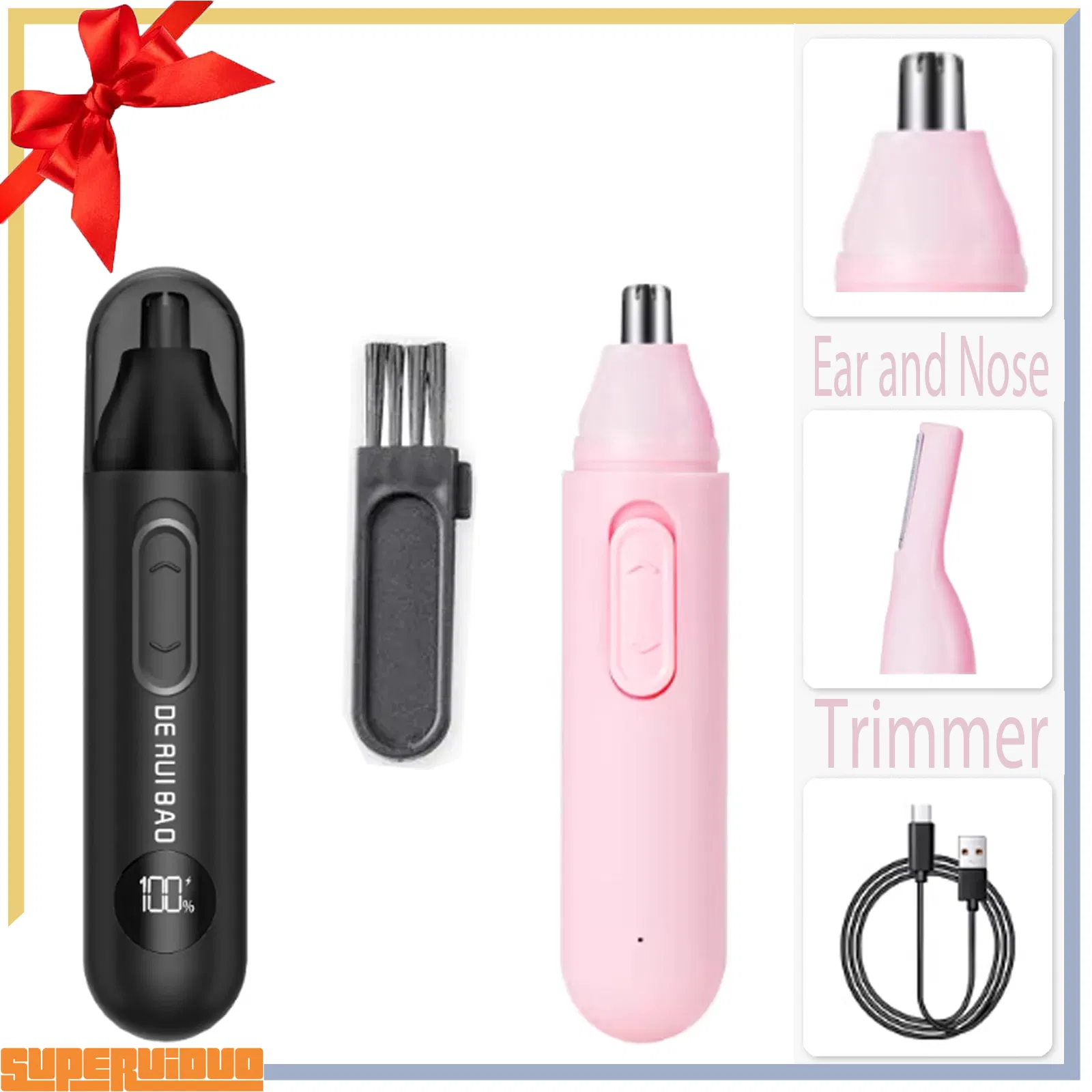 Safety Shield Protective Blade Design Nose Hair Trimmer