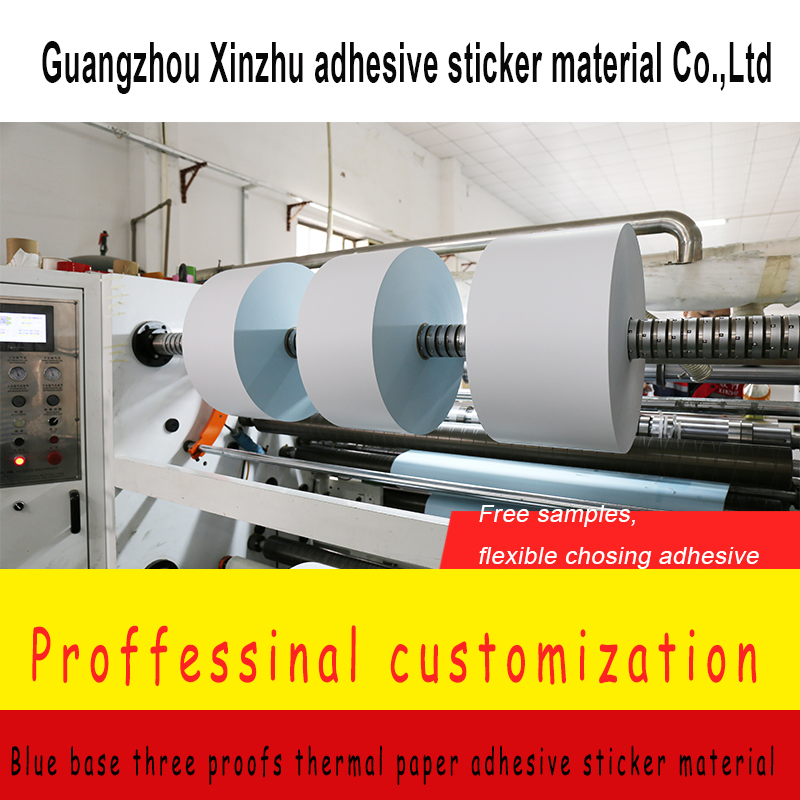 Blue Base Three Proofs Thermal Sticker Label Barcode Material Label Sticker