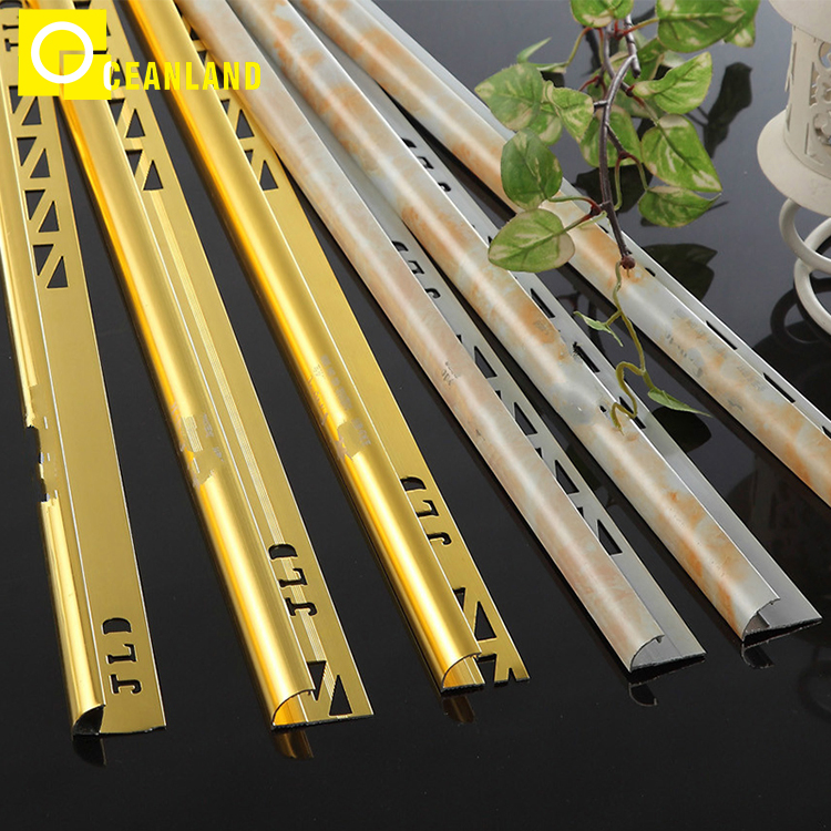 Foshan Customized Decorative Aluminum Gold Trim Tile Accessory