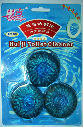 Blue Long-Lasting Toilet Cleaner Block