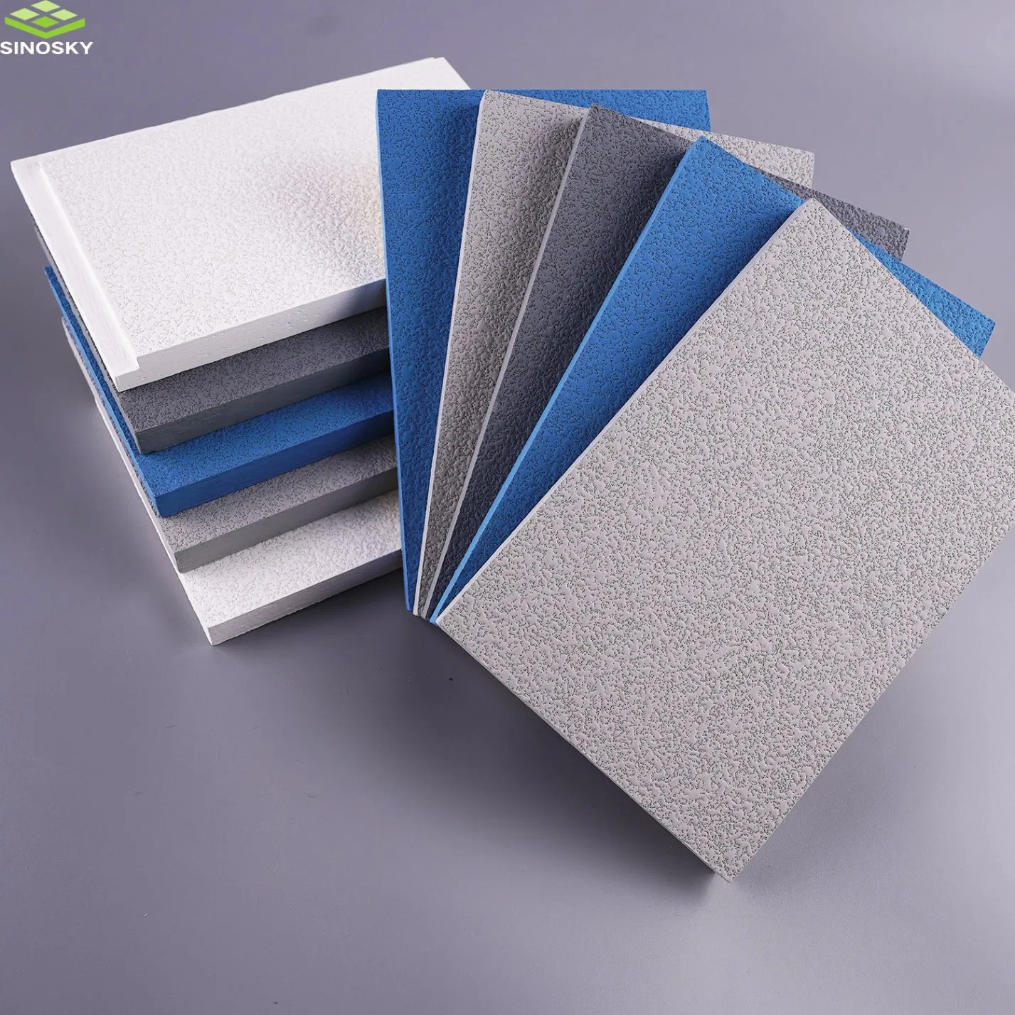 Customized Fiberglass Ceiling Panel Acoustic Baffle Wave Design