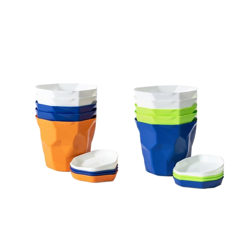 Пластиковые горшки для растений с художественным дизайном