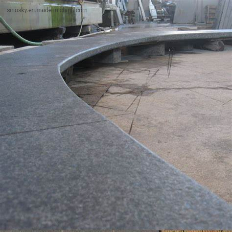 Black Granite Bullnose Pool Coping