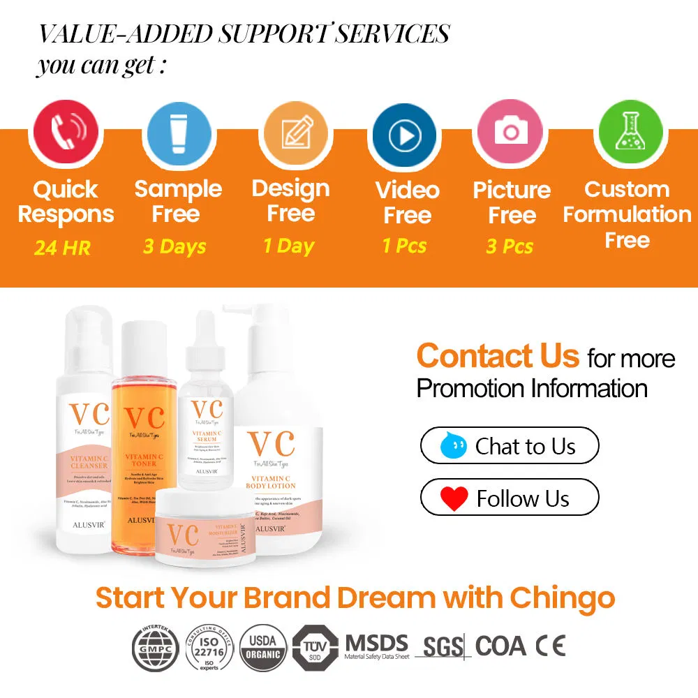 Custom Organic Natural Niacinamide Vitamin C Whitening Skin Facial Toner