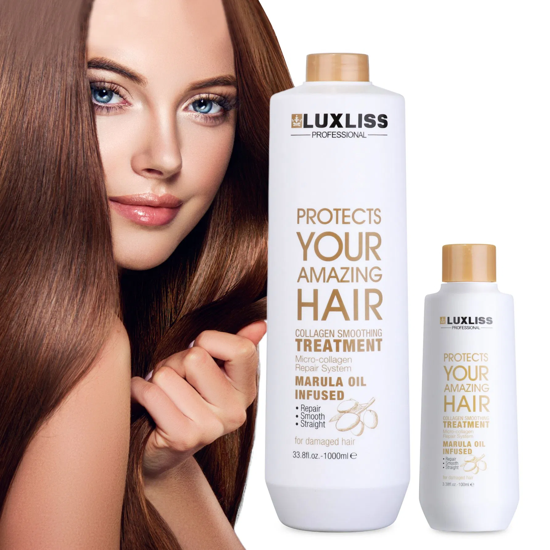 Luxliss Hair Treatment Private Lebel Repair Damaged Hair Straightner Smoothing Cream