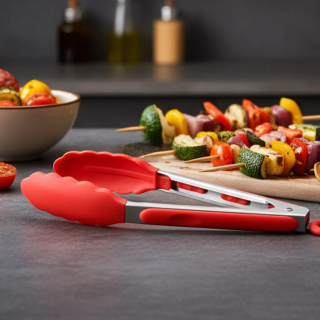 Custom Wholesale of High-Quality Food Grade Stainless Steel Kitchen Tongs with Non-Slip Silicone Tips