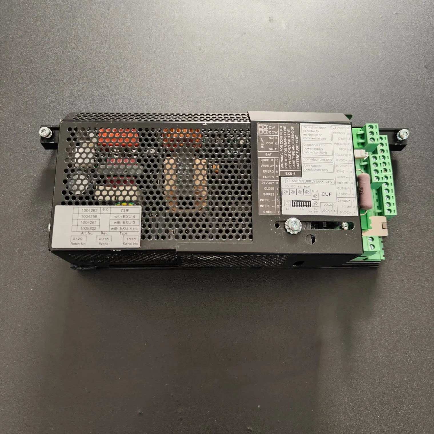 Heavy Duty Sliding Door Control Unit Cuf with Exu-4