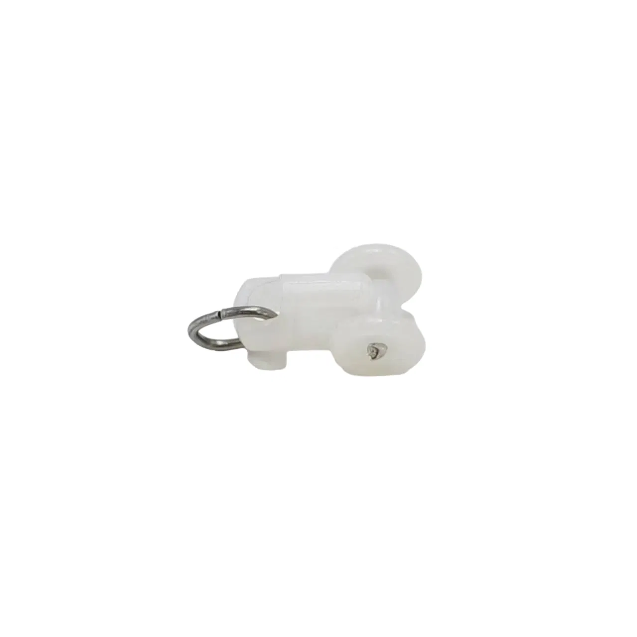 Silent Pulley Curtain Hooks White Metal Track Accessories