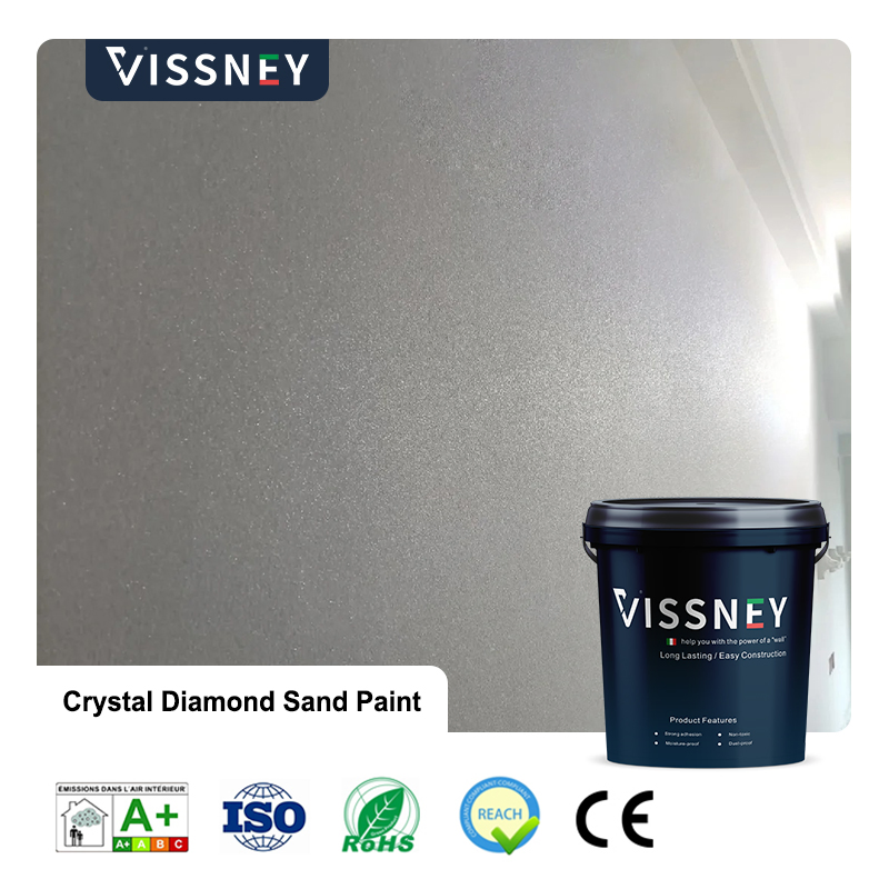 Vissney Crystal Diamond Sand Paint for Elegant Home and Office Walls