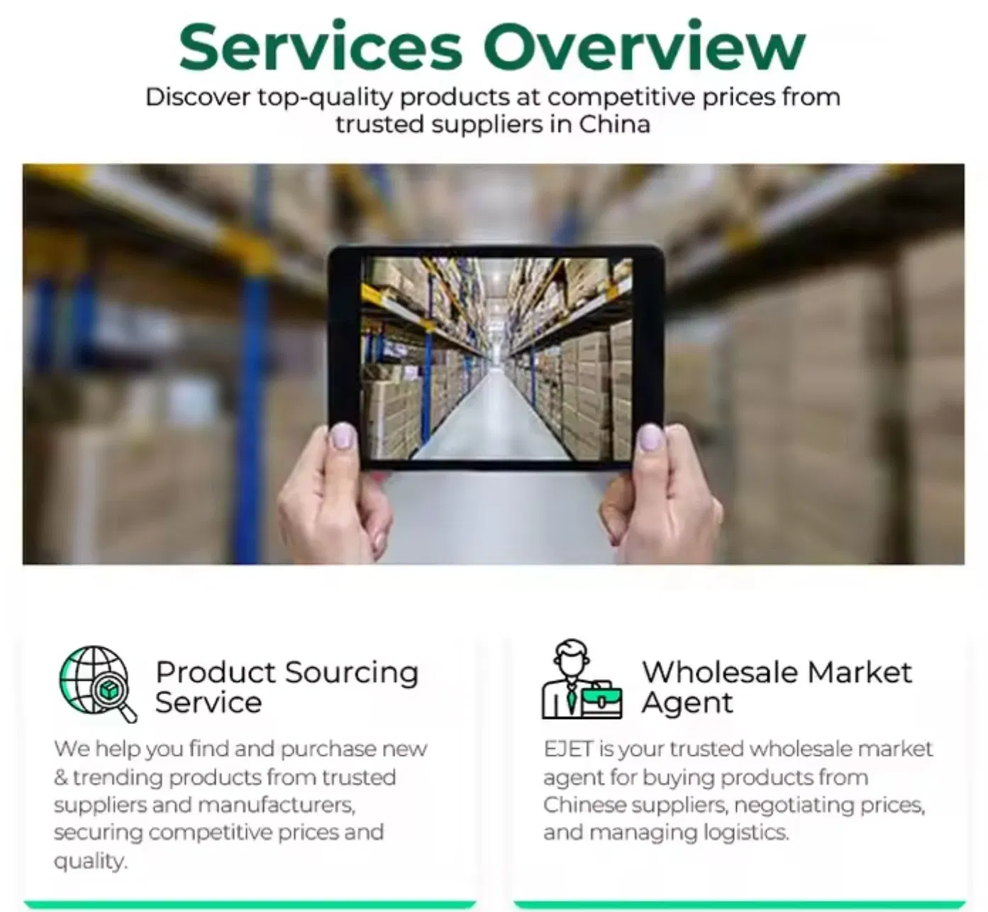 Provide Product Integration Warehousing and Integration Services for Multiple Suppliers in China