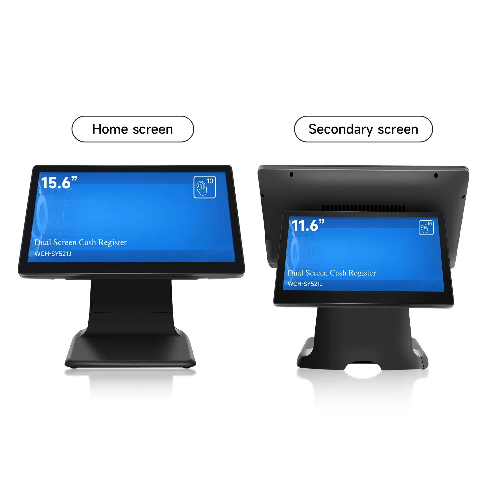 15/17 Inch Full Touch Screen POS Machine All-in-One Points of Sale System Cash Register POS Business for Retail Salon Shop