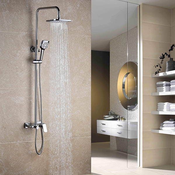 Bathroom Chrome Finish Shower Mixer Set