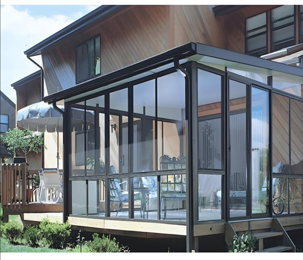 High Quality Aluminum Glass Veranda Aluminium Sunrooms Glass Houses
