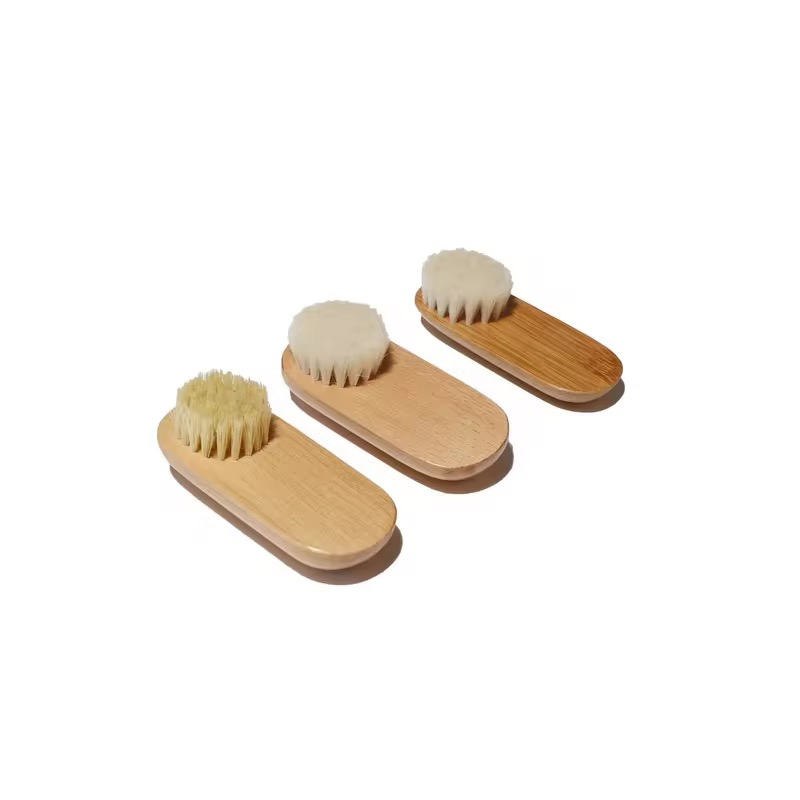 Eco-Friendly Beech Wood Handle Sisal Bristle Nail Cleaning Brush