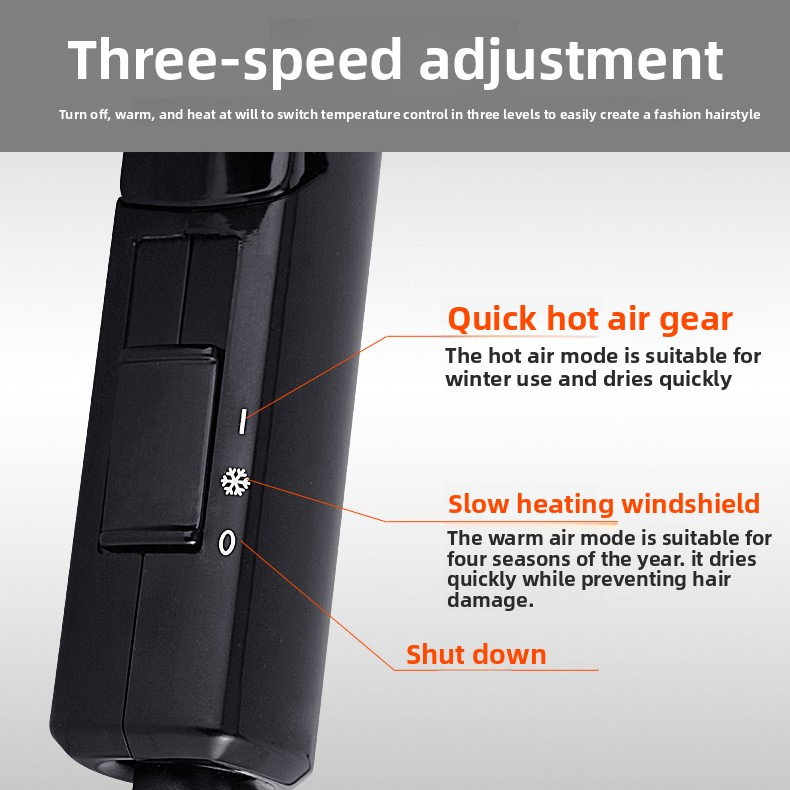 China Hair Dryer Hotel and Household Quick Drying Air Nozzle Hair Dryer