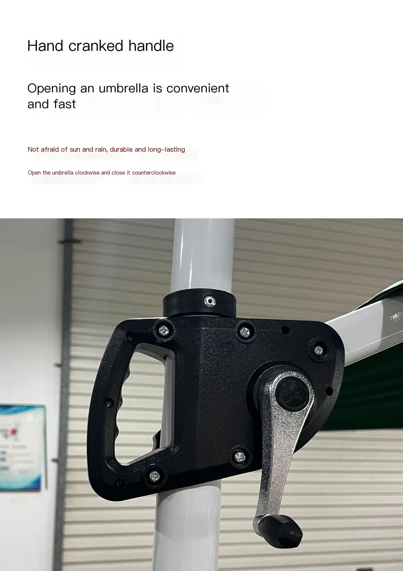 Римский зонт для двора 2.5x2.5 м, алюминиевая стойка