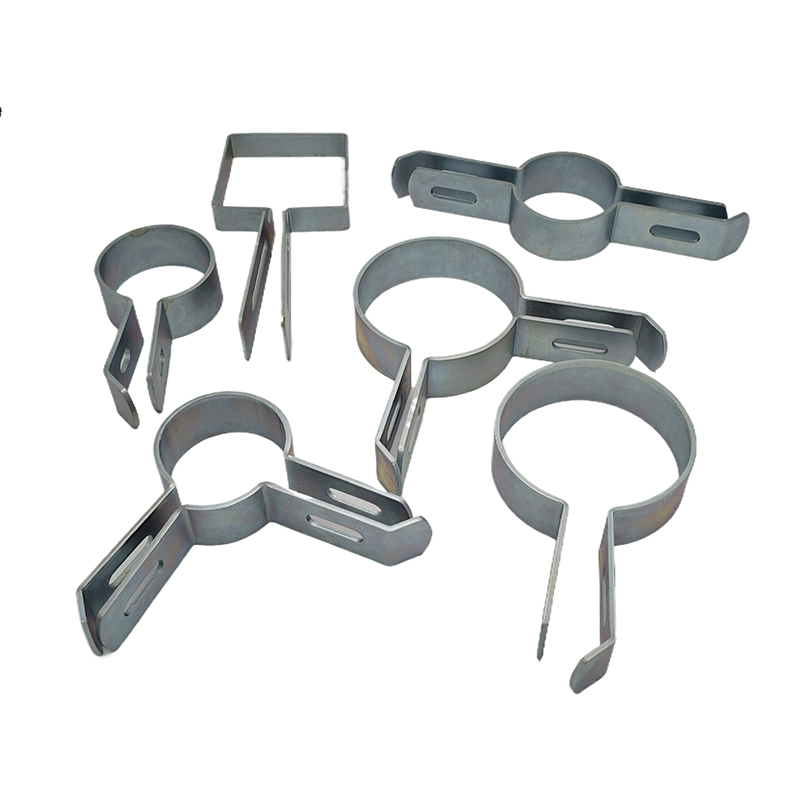 Fence Net Clamp Custom Metal Aluminum Garden Farm Balcony Metal Stair Fence Connecting Stamping Parts Fence Parts