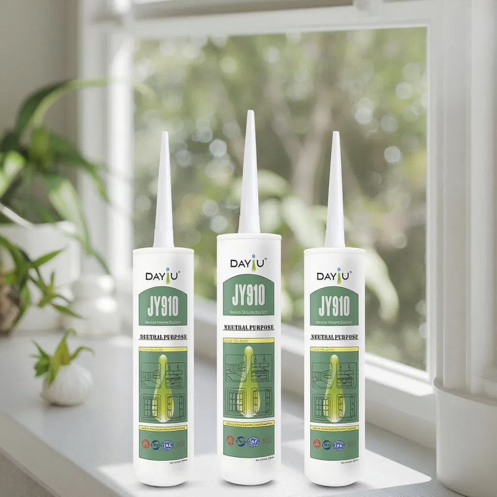 High Bond Weatherproof One-Component White Neutral Silicone Glass Sealant for Construction