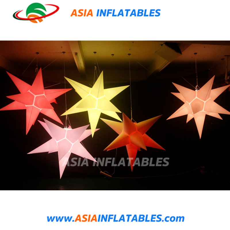 Attractive LED Lighting Inflatable Star Light up Star for Decoration