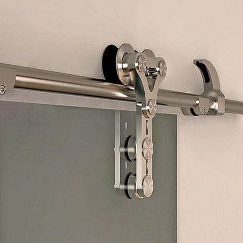 New Office SUS3014 Sliding Glass Barn Door Hardware with Door Handle