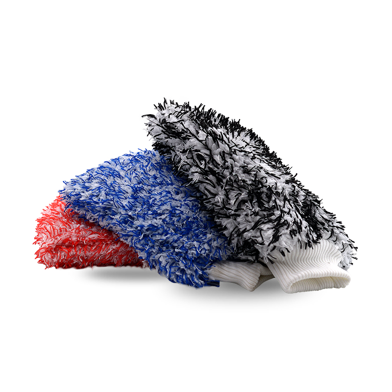 Wholesale Double Side Microfiber Washing Car Gloves Dust Removal Cleaning Window Microfibre Wheel Glass Detailing Care Car Wash Mitt