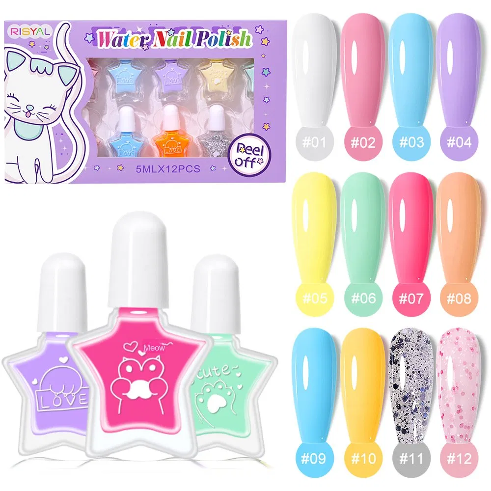 Iridescent Pearlescent Gel Polish 12 Shimmery Colors Elegant Finish for Nail Salon