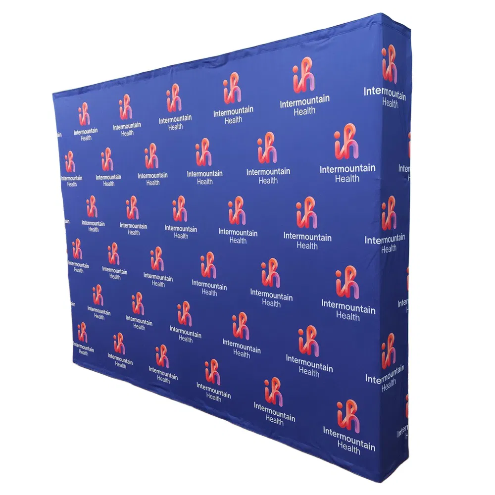 10FT Straight Fabric Pop up Display Backdrop Wall Banner Stand Exhibition Equipment Trade Show Display Pop up Wall Media Wall Banner Display