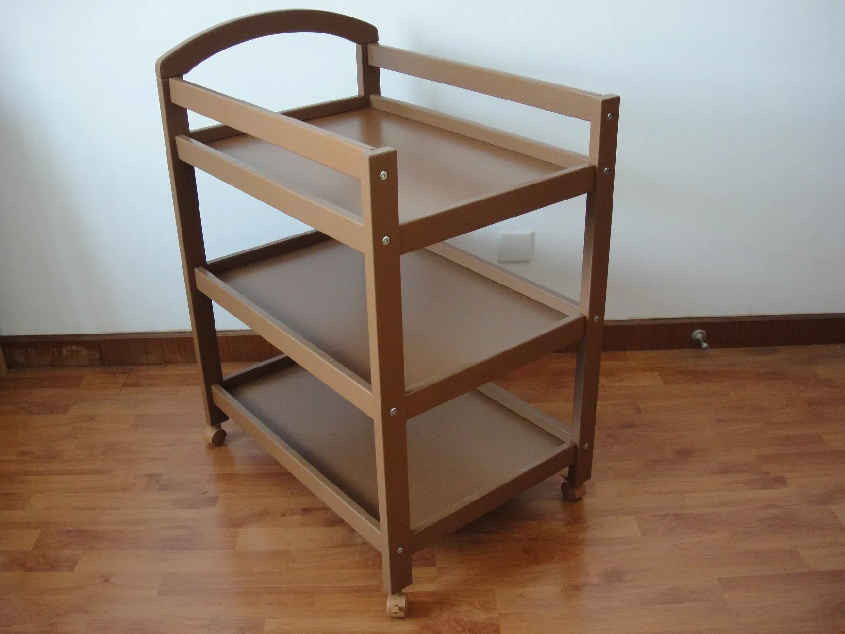 Modern Mobile Baby Changing Station for Girl Gray Grey