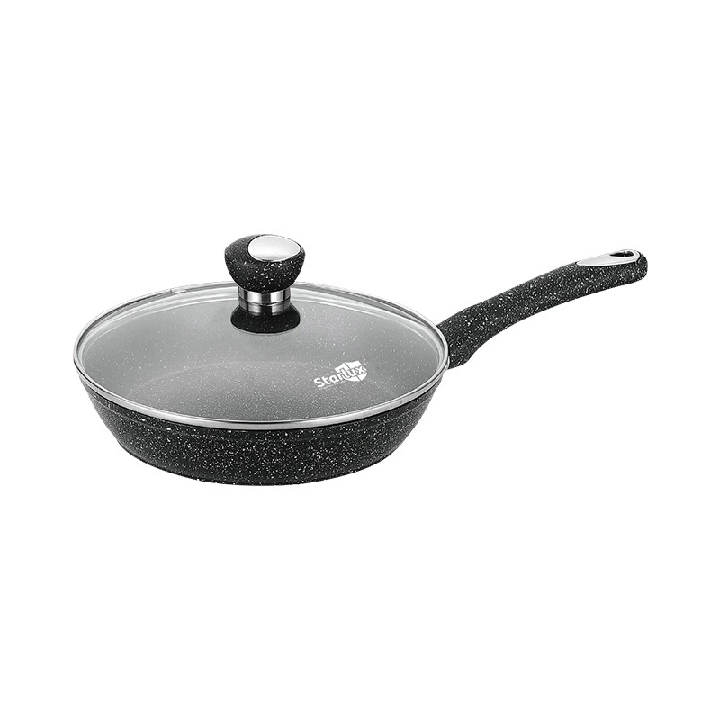 Classic Eco-Friendly Stainless Steel Non-Stick Flat-Bottomed Frying Pan Household and Commercial Use Used as a Wok