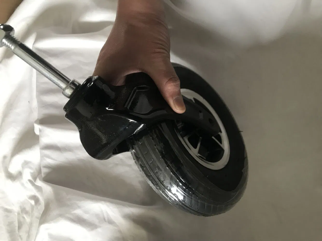 10" 12" Non-Pneumatic Rear Wheel on Powered Mobility Wheelchair