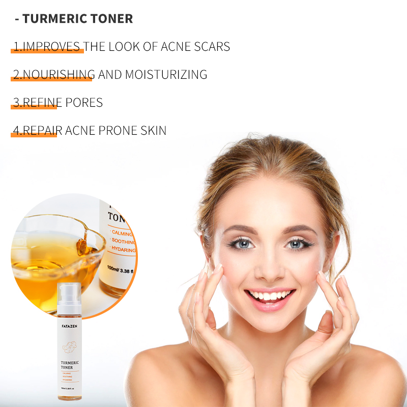 Acne Savior Natural Organic Deep Hydrating Pore Shrinking Turmeric Facial Toner spray