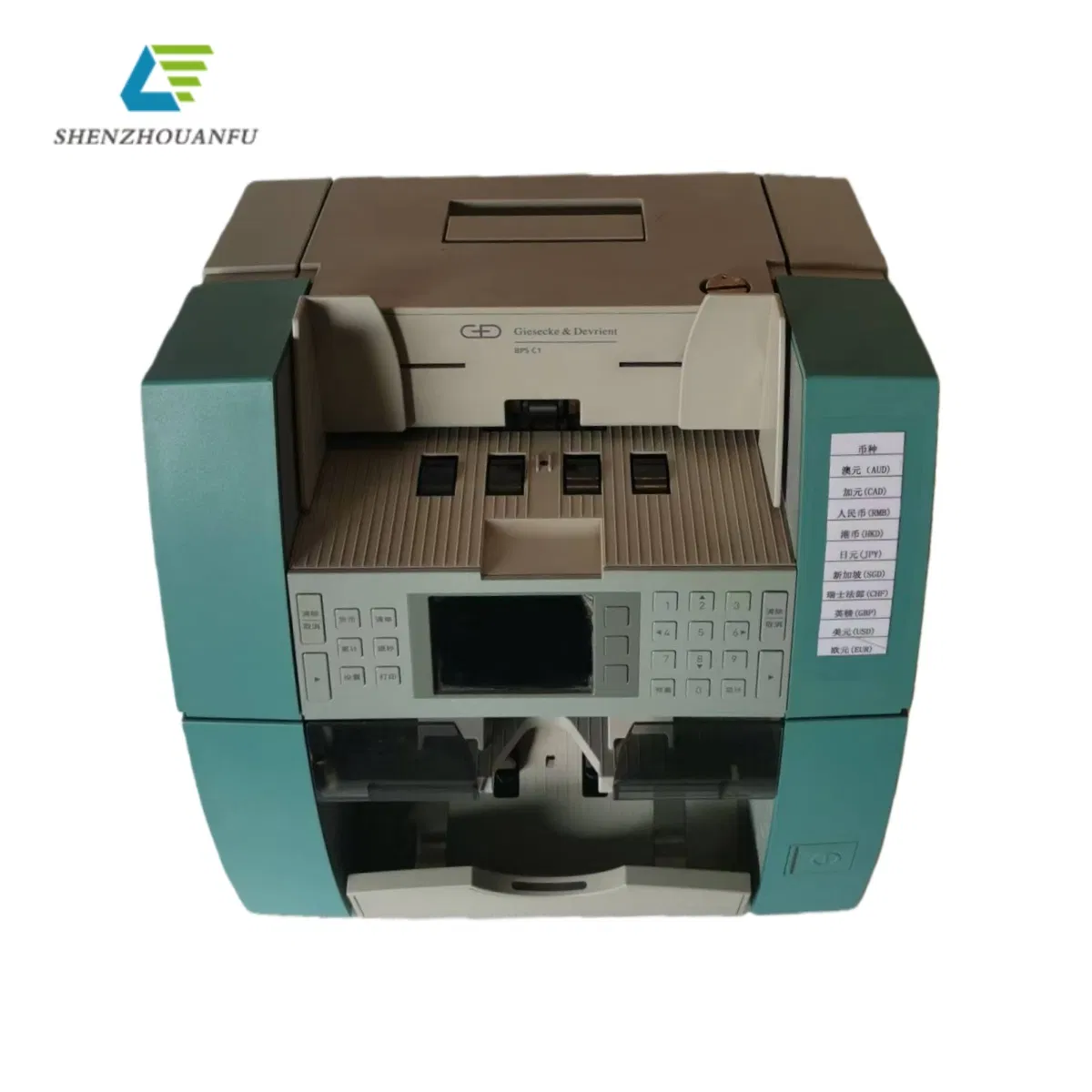 G&D BPS C1-F High-Speed Banknote Counter Machine 1200 Notes/Min 32 Currencies Fitness & Serial Number Detection