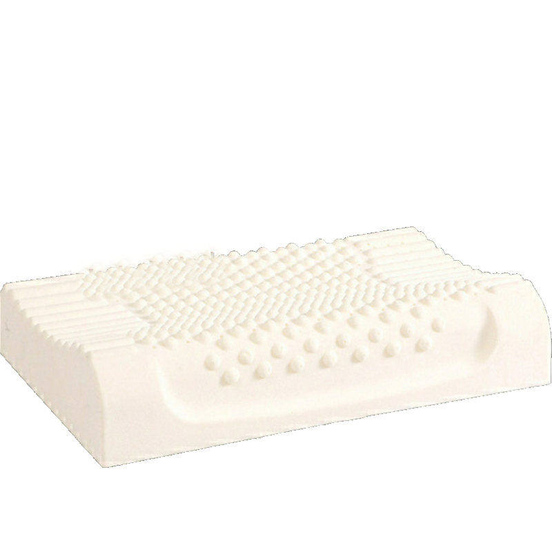 New Design Natural Comfortable Soft Massage Standard Latex Pillow Neck Massage Pillow
