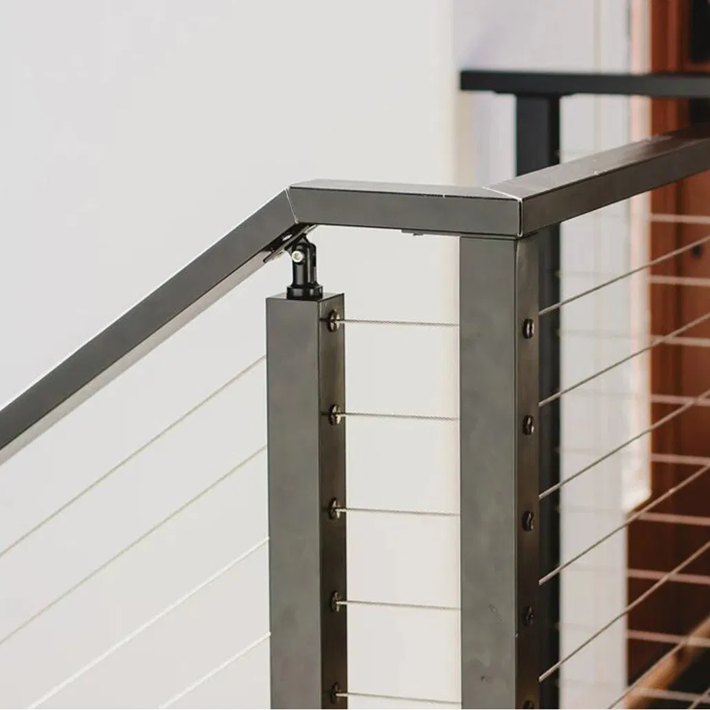 Outdoor Balcony Railings Balustrade System Stainless Steel Cable Deck Railing