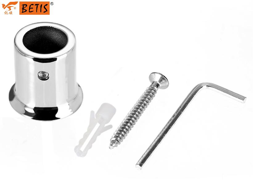 OEM Shower-Enclosure Bathroom Hardware Mirror Finish Header-Bar Bracket Connector for Ø 19 Pipe