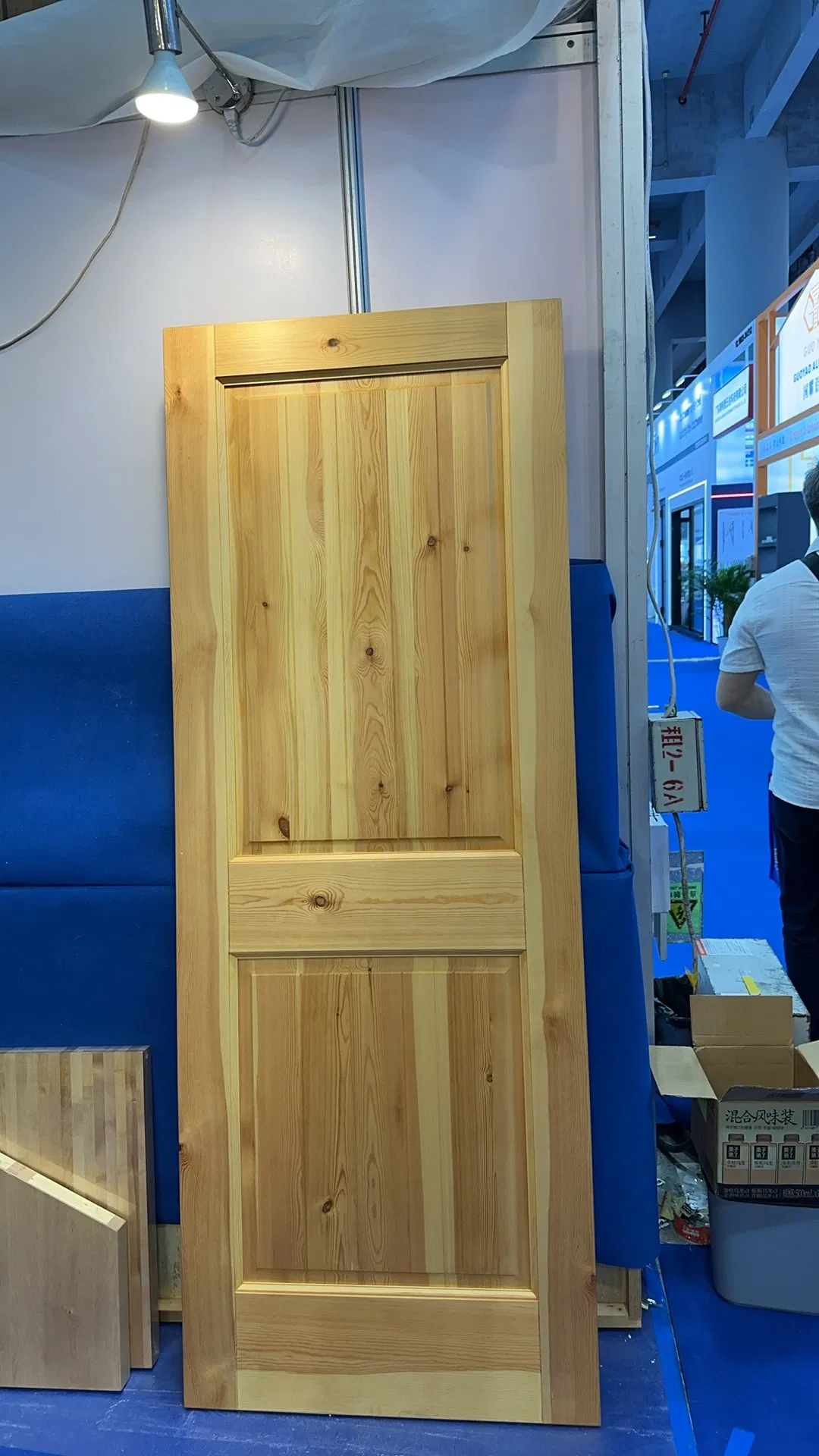 Solid Wood Pine Door with Knots with Wood Wax Oil