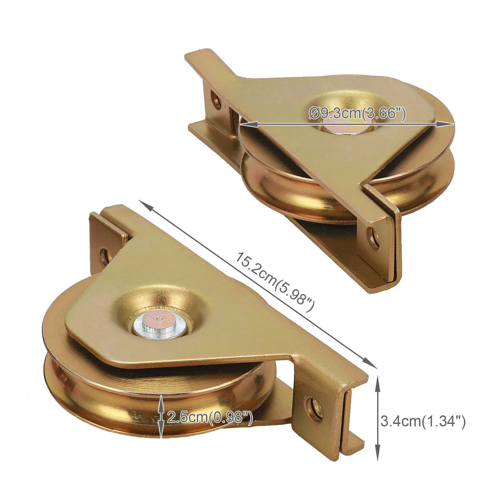 Door Roller Brackets and Wheel Gate Pulley with Track