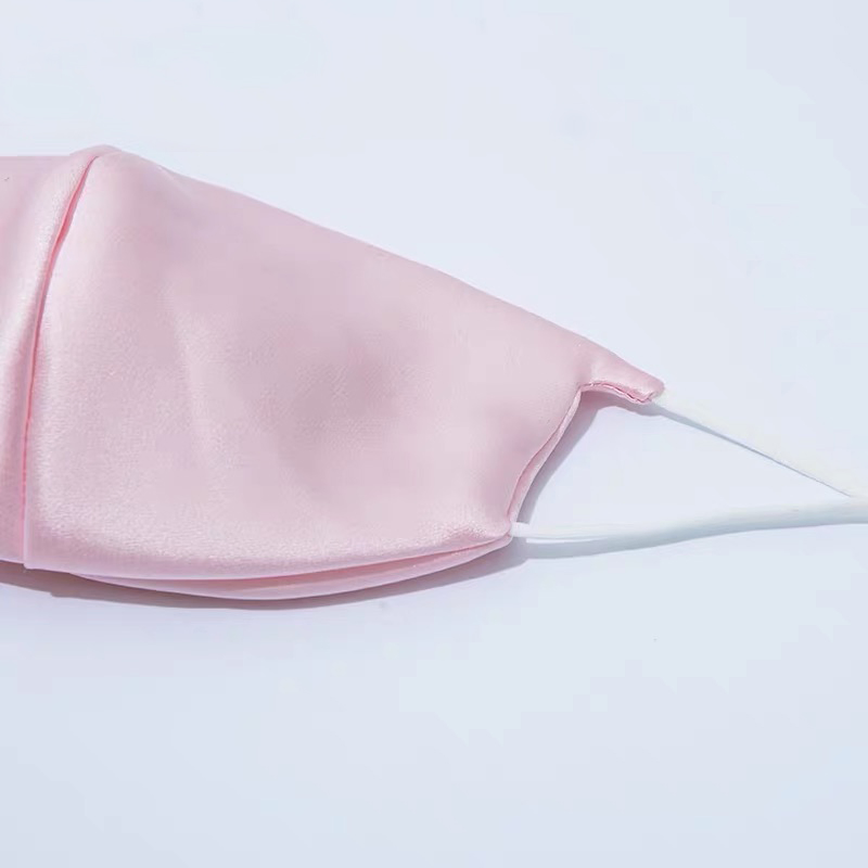 Hot-Whole Sale 100% 19mm Silk Face Mask 3 Layers Breathable Silk Mouth Mask