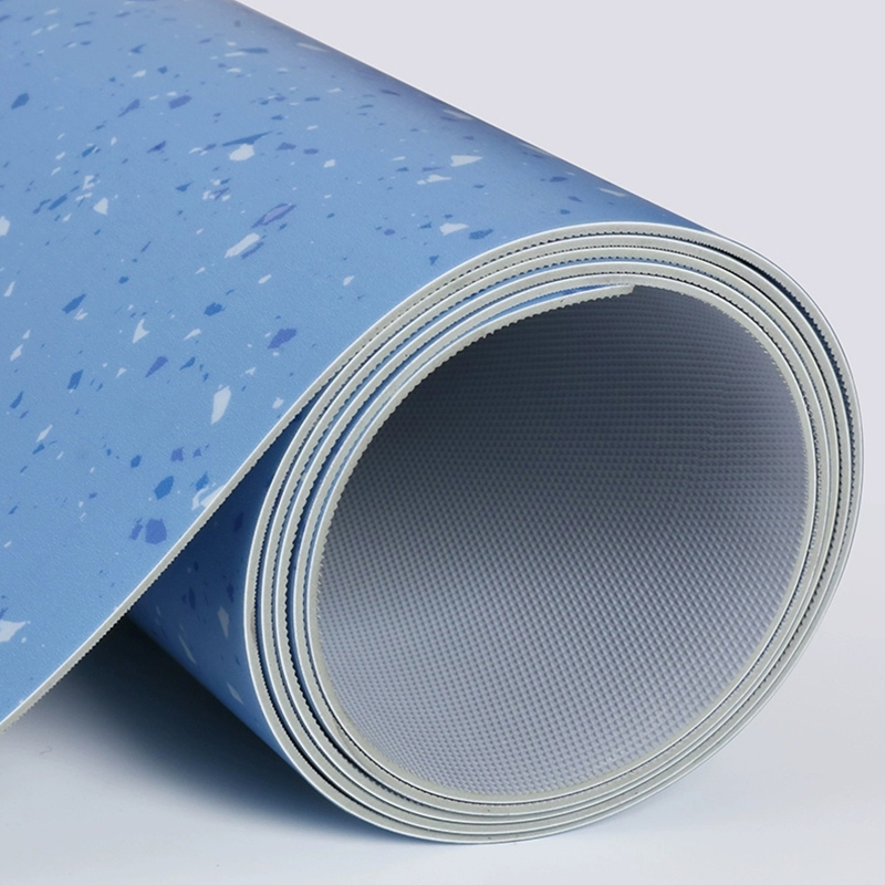 2mm Thick Transparent Homogeneous Resilient Flooring Homogeneous Vinyl Dance Flooring PVC Flooring Roll