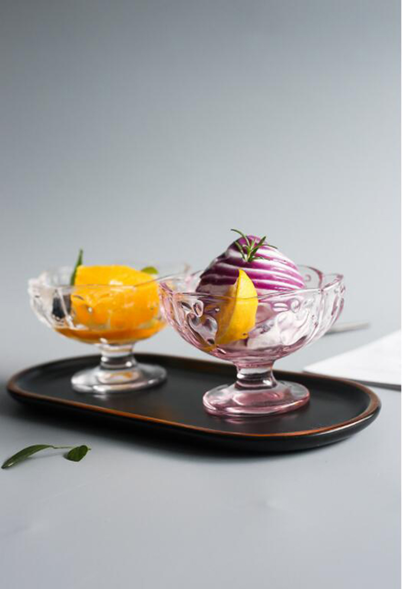 Creative Colorful Embossed Ice Cream Salad Bowl