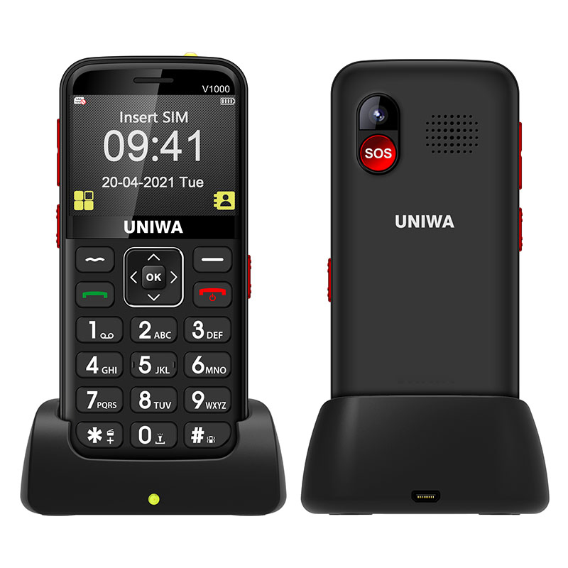Кнопочный телефон Uniwa V1000 с кнопкой SOS и 4G