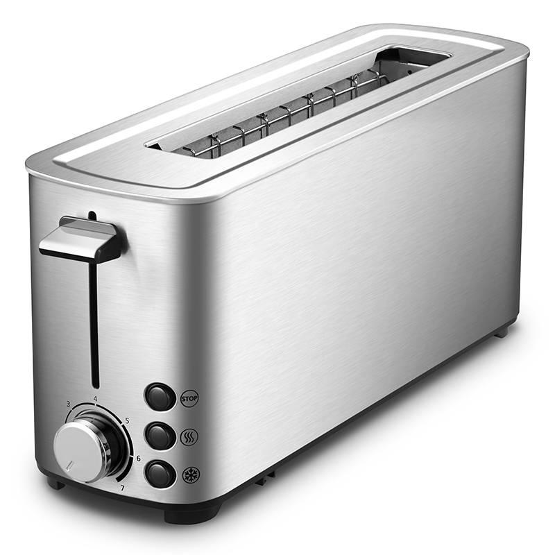 Tenfly Factory Custom Toaster 2 Slice Single Slot Stainless Steel Bread Toaster