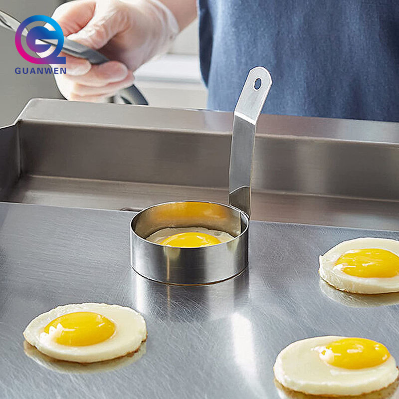 Stainless Steel Non Stick Round Egg Rings Cooker for Frying Egg Mold