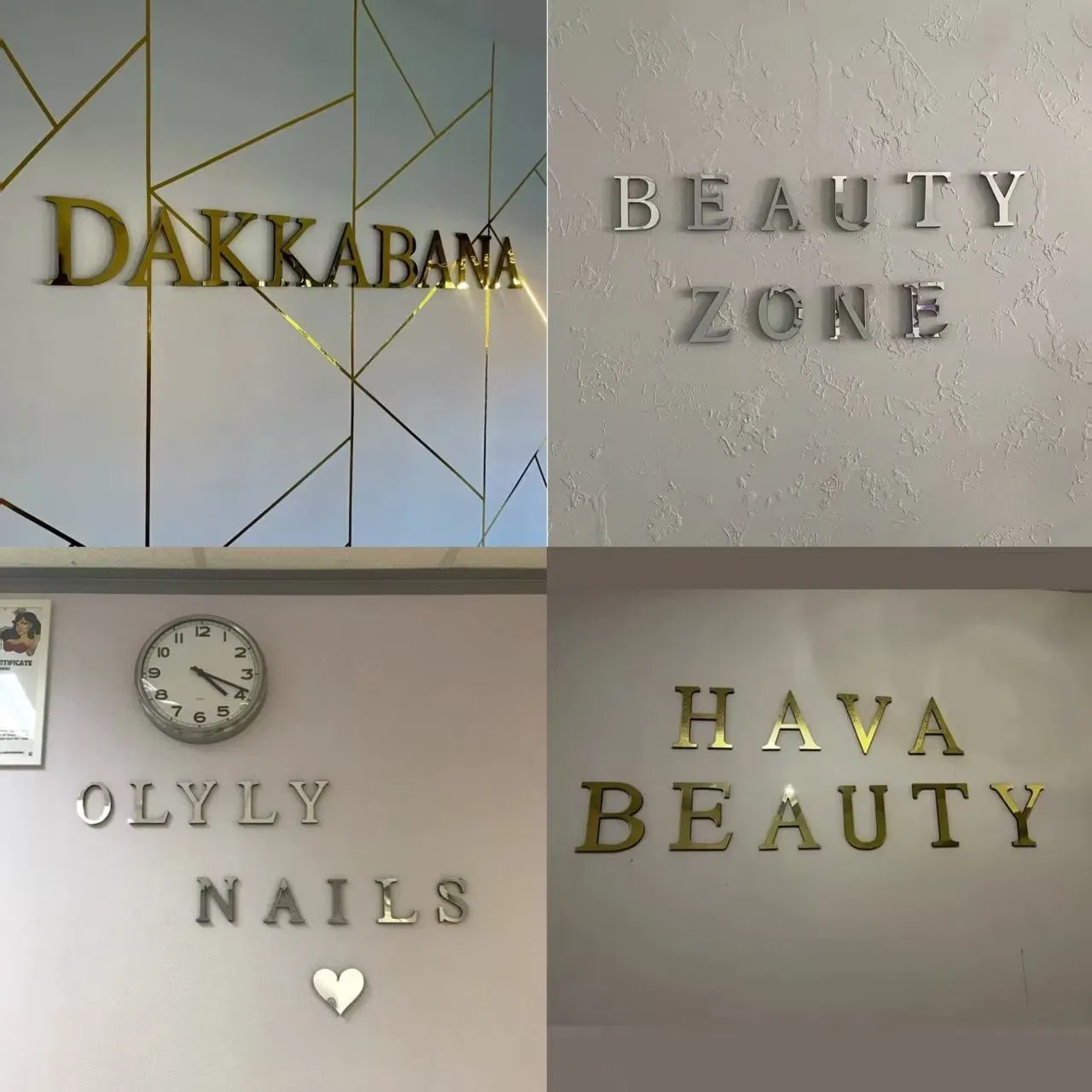 26 English Letter Alphabet Acrylic Mirror 3D Wall Sticker Festival Party Decoration Room Decor Home Decoration Accessories