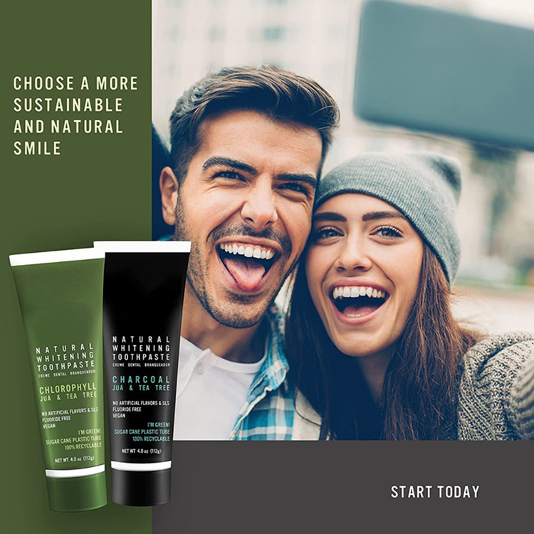 Natural Premium Tea Tree & Chlorophyll Whitening Fluoride-Free Toothpaste