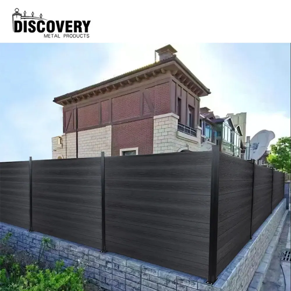 Outdoor Co-Extrusion Privacy Wood Plastic Composite Fencing Garden Decorative WPC Fence Panels