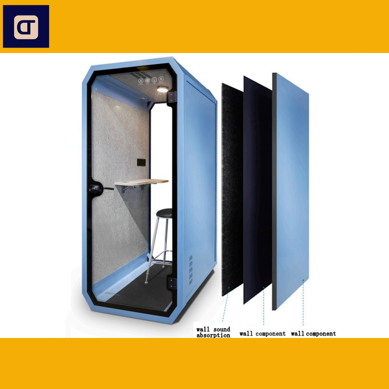 Simple and Convenient Portable Office, Recording Studio and Telephone Booth