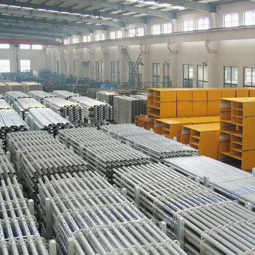 Heavy Duty Adjustable Height Galvanized Ladder Frame Scaffolding for Construction Building