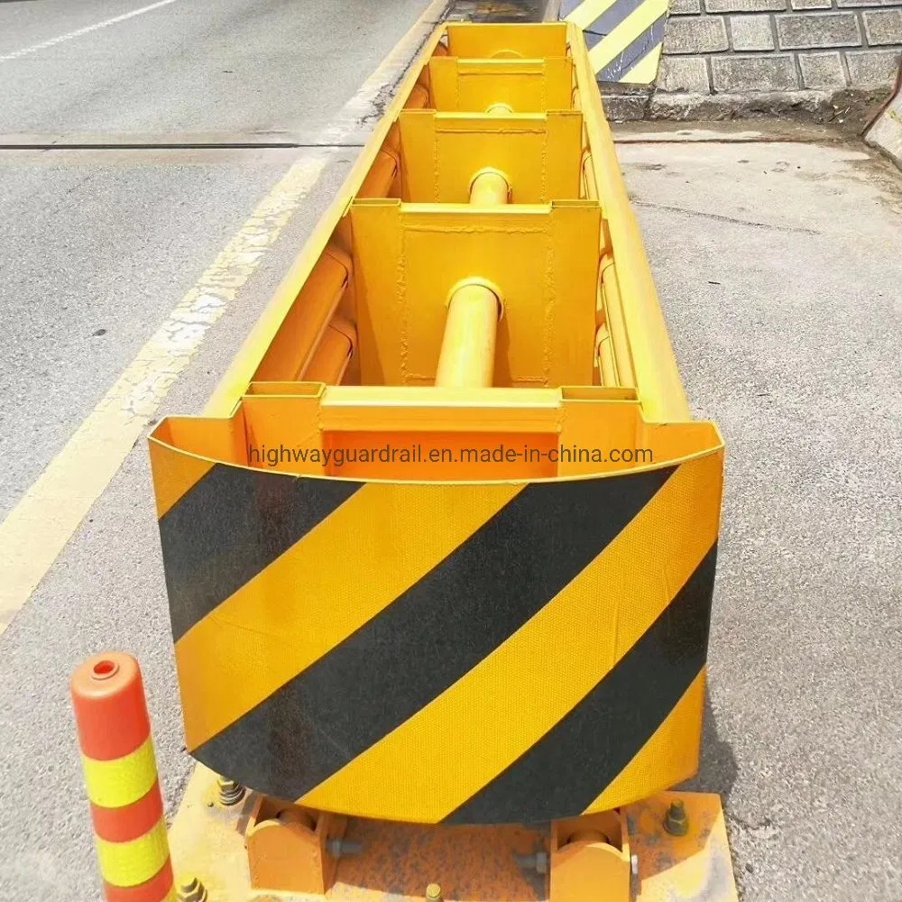 Traffic Safety W Beam Guardrail Crash Barrier Crash Cushion Shock Absorbers Terminal